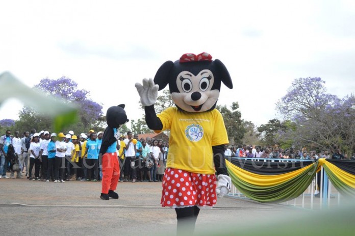 KU@30 mascots present made the event lively.